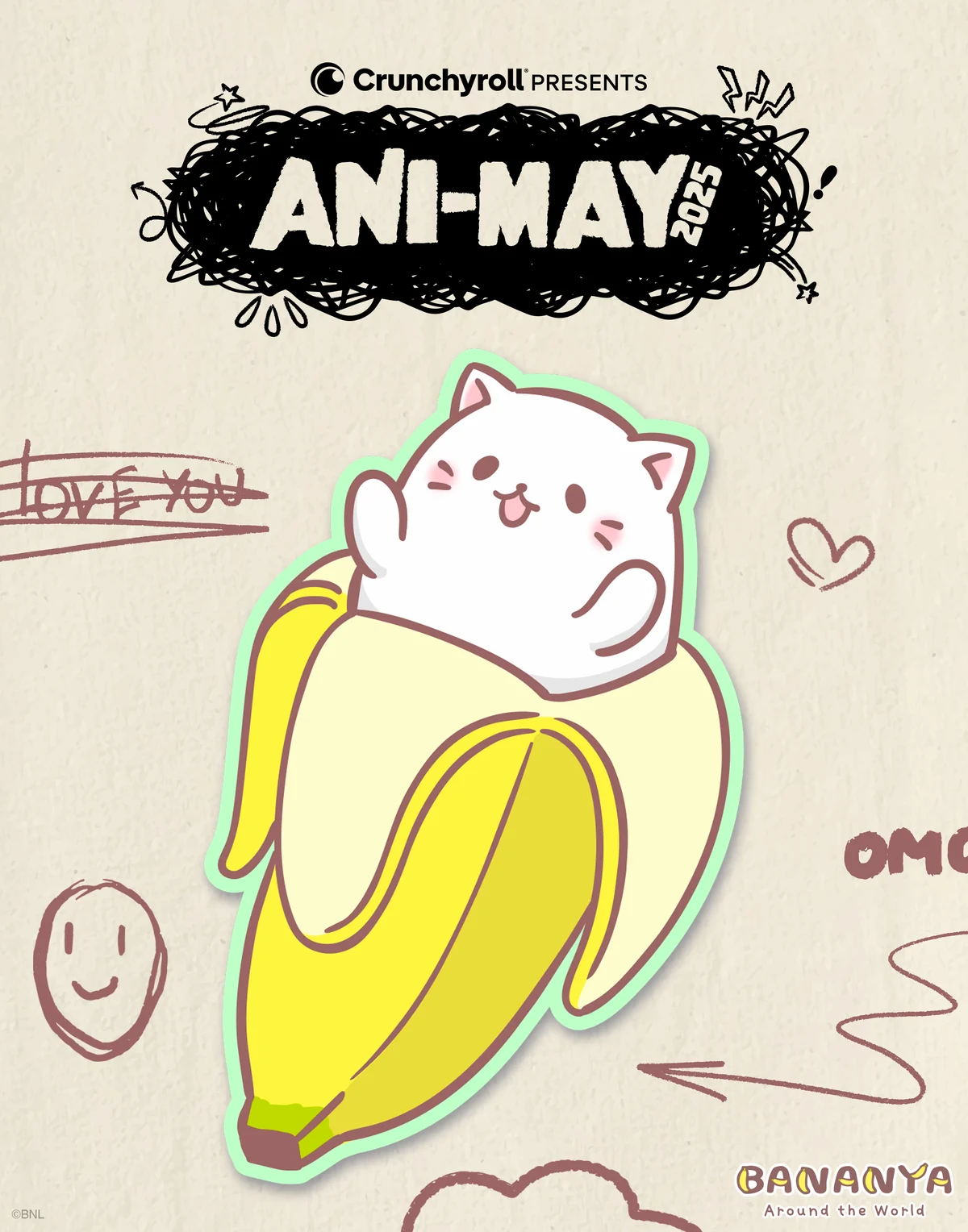 Ani-May Bananya retail graphic
