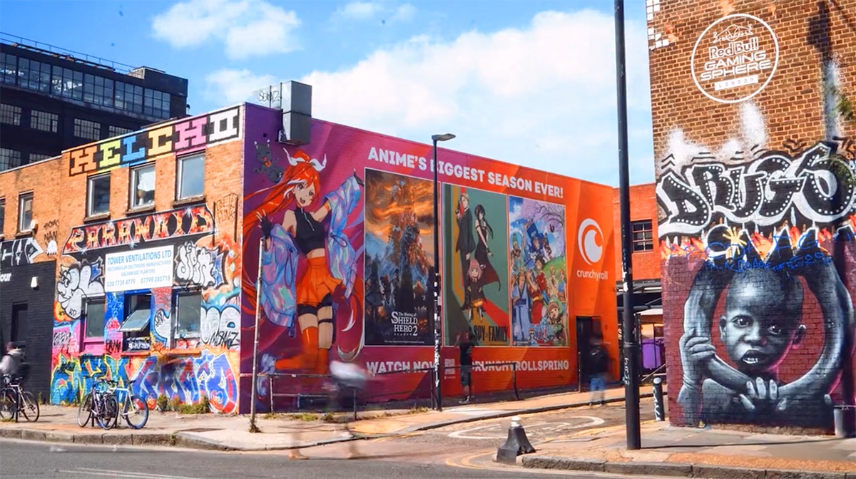 Crunchyroll Spring London mural